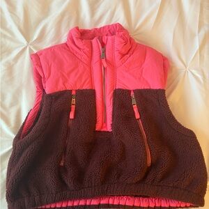 FP Movement by Free People Pink and Brown Vest